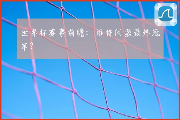世界杯赛事前瞻:谁将问鼎最终冠军?